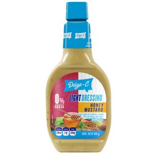 Salsa DELGA-C Mostaza y Miel Libre de Grasa Frasco 443ml