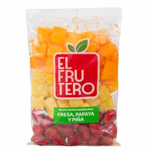 Mix de Fresa, Papaya y Piña Congelada EL FRUTERO Bolsa 1Kg