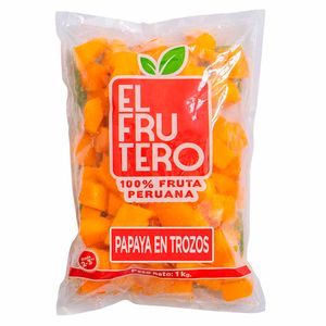 Trozos de Papaya Congelada EL FRUTERO Bolsa 1Kg