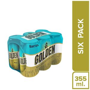 Cerveza GOLDEN Lata 355ml Paquete 6un
