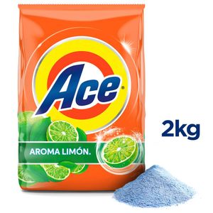 Detergente en Polvo ACE Limón Bolsa 2Kg