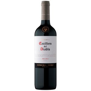 Vino Tinto CASILLERO DEL DIABLO Malbec Reserva Botella 750ml