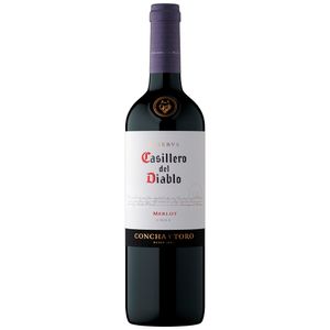 Vino Tinto CASILLERO DEL DIABLO Merlot Reserva Botella 750ml