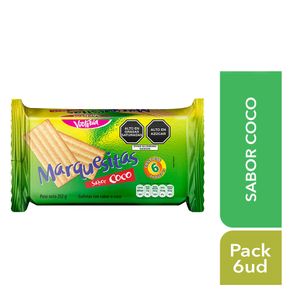 Galletas MARQUESITAS con sabor a Coco Paquete 6un