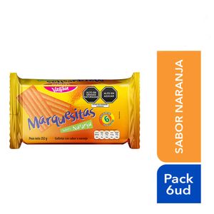 Galletas MARQUESITAS Naranja Paquete 6un