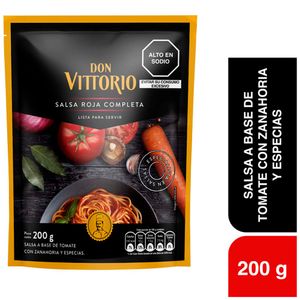 Salsa DON VITTORIO Roja tomate Doypack 200Gr