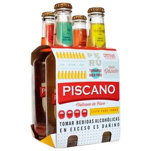 Chilcano PISCANO Sabores Varios Botella 275ml 4 pack