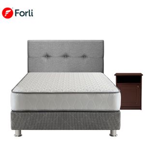 Dormitorio FORLI Elegant 1.5 Plazas + Velador Classic