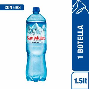 Agua Mineral SAN MATEO Con Gas Botella 1.5L