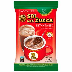 Chocolate para Taza Instántaneo SOL DEL CUSCO Canela y Clavo Tableta 90g