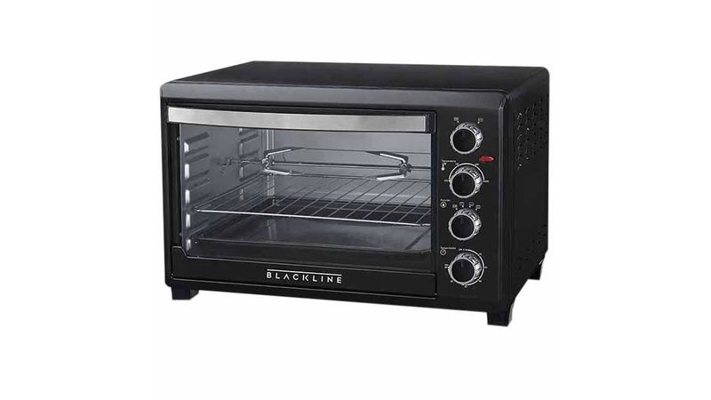 Horno Eléctrico Pequeño Negro Para 4 Panes