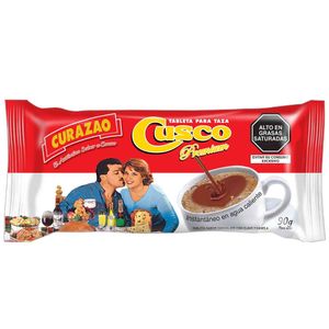 Tableta de Chocolate para Taza CURAZAO Cusco Premium Barra 90g