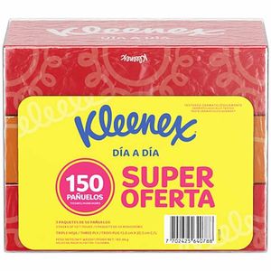 Pañuelos Faciales KLEENEX Día a Día Paquete 150un