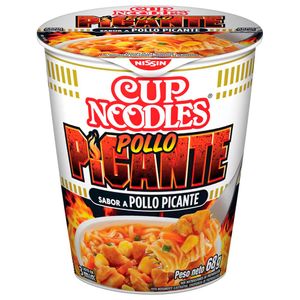 Sopa Instántanea NISSIN- CUP Noodles Sabor a Pollo Picante Vaso 68g