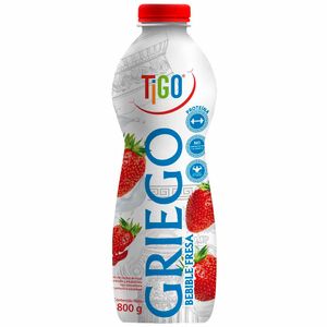 Yogurt Bebible Griego TIGO Fresa Botella 800g