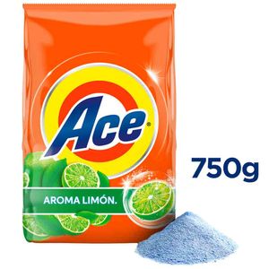 Detergente en Polvo ACE Aroma Limón Bolsa 750g