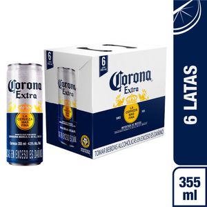 Cerveza CORONA Extra 6 Pack Lata 355ml