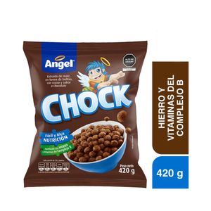 Cereal ANGEL Maíz trigo y avena sabor chocolate Bolsa 420Gr