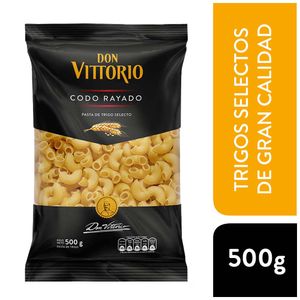 Fideo DON VITTORIO Codo Rayado Bolsa 500g