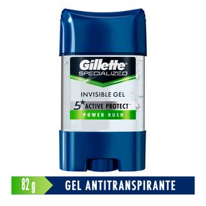 Desodorante Clear Gel Antitranspirante GILLETE Power Rush Frasco 82g