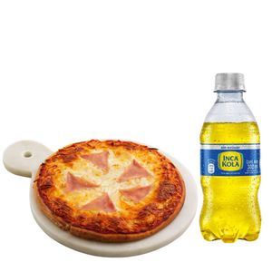 Pack Pizza Americana Personal LA FLORENCIA + Gaseosa INCA KOLA Sin Azúcar Botella 300ml