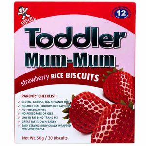 Galletas TODDLER MUM Arroz Sabor Banana Caja 50g