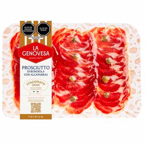 Prosciutto Di Bandiola con Alcaparras LA GENOVESA Paquete 100g