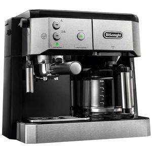 Cafetera Doble Función DELONGHI 1.4L BCO421 Combi Filtro Plateado