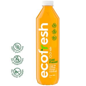 Jugo de Naranja Mango Maracuya ECOFRESH Botella 1L