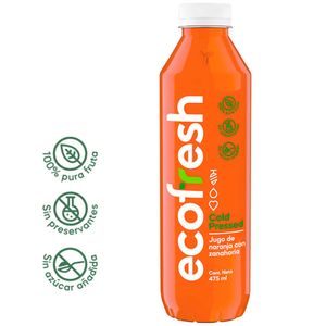 Jugo Naranja Zanahoria ECOFRESH Botella 475ml