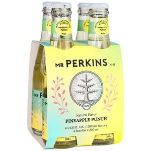 Soda MR PERKINS Pineapple 4 Pack Botella 200ml
