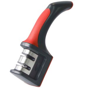 Afilador De Cuchillos Plomo Con Rojo