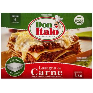 Lasagna DON ITALO de Carne Caja 1Kg