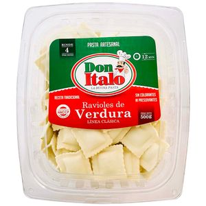 Ravioles DON ITALO de Verduras Bandeja 500g