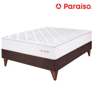 Cama Euro PARAÍSO ROYAL ELIZABETH 1.5 Plazas Chocolate