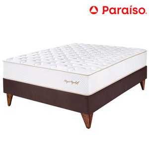 Cama Euro PARAÍSO ROYAL ELIZABETH 2 Plazas Chocolate