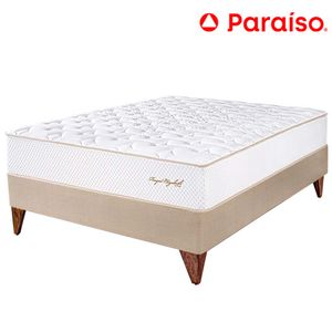 Cama Euro PARAÍSO ROYAL ELIZABETH 1.5 Plazas Champagne