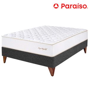 Cama Euro PARAÍSO ROYAL ELIZABETH 1.5 Plazas Gris