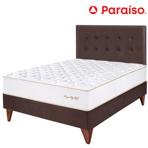 Juego de Dormitorio Euro PARAÍSO ROYAL ELIZABETH 2 Plazas Chocolate