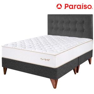 Juego de Dormitorio Euro PARAÍSO ROYAL ELIZABETH Queen Gris