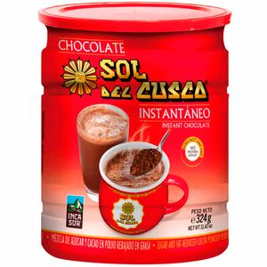 Chocolate Instantáneo SOL DEL CUZCO Pote 324g
