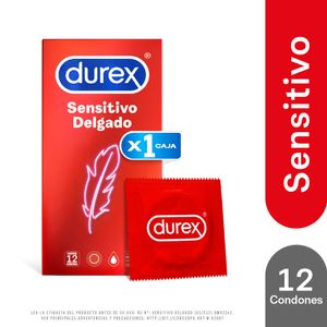 Preservativos DUREX Sensitivo Delgado Caja 12un