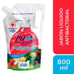 Jabón Líquido AVAL Antibacterial Frutos Rojos Doypack 800ml