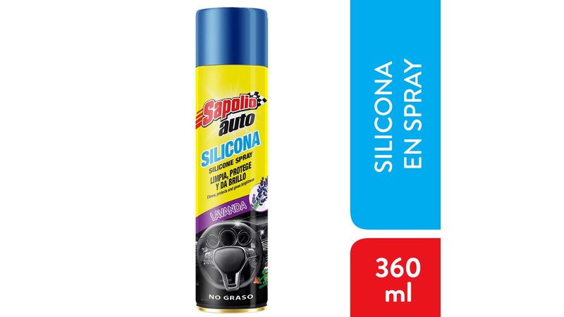 Silicona para Autos SAPOLIO AUTO Lavanda Spray 360ml - Promart