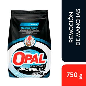 Detergente en Polvo OPAL Manchas Imposibles Bolsa 750g
