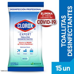 Toallitas Desinfectantes CLOROX Expert Fresh 15un