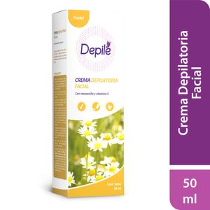 Crema Depilatoria Facial DEPILÉ Manzanilla y Vitamina Frasco 50ml
