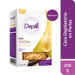 Cera Depilatoria DEPILE Perlas Vainilla Caja 200g