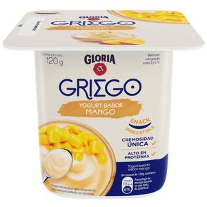 Yogurt Batido GLORIA Griego Sabor Mango Vaso 120g