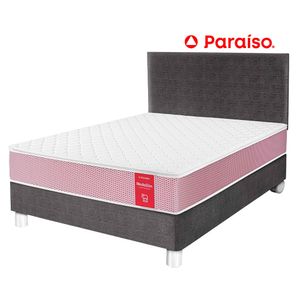 Dormitorio PARAISO Medallón Acero 1.5 Plazas + 1 Almohada + Protector